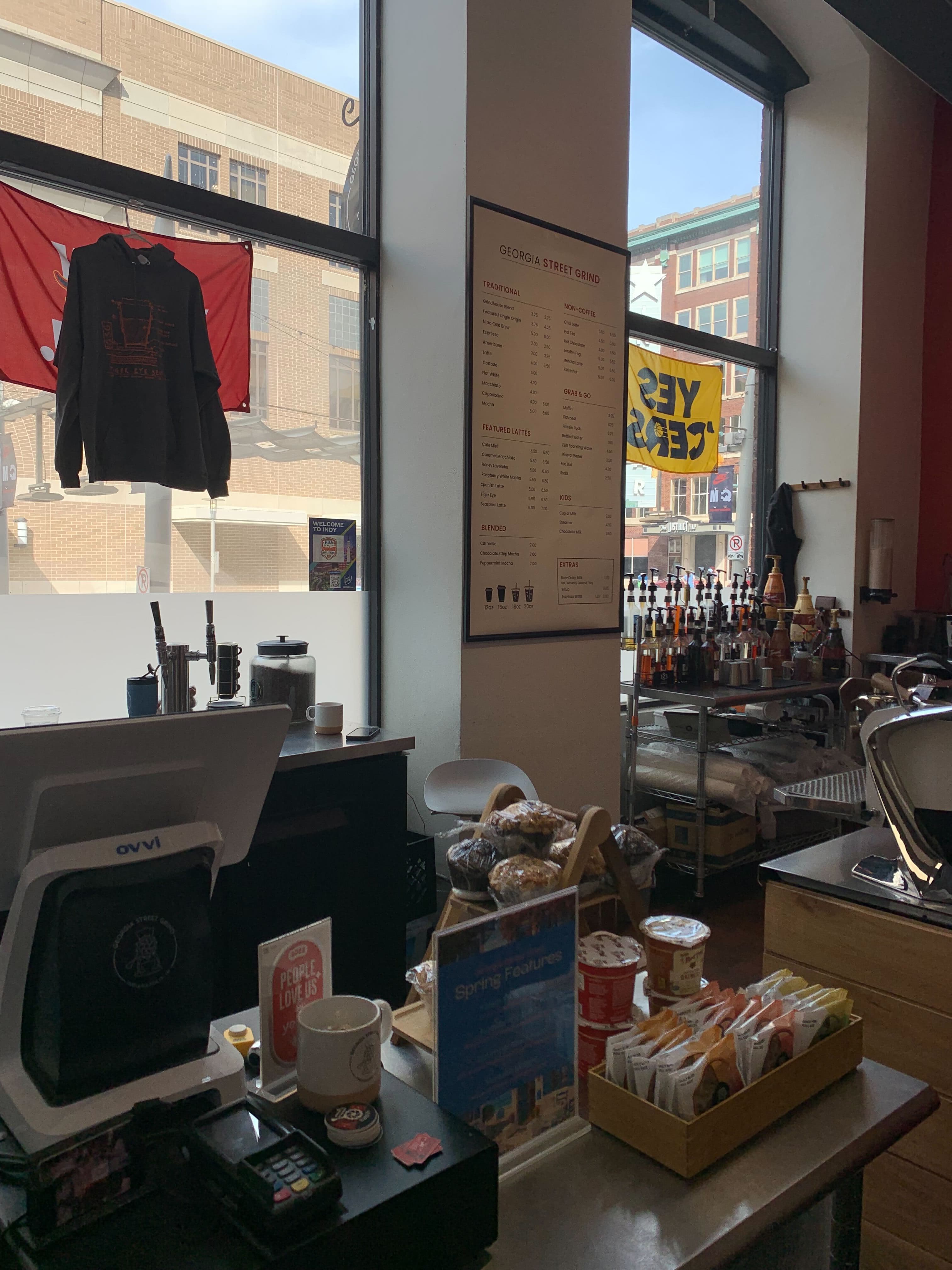 Georgia Street Grind counter and register
